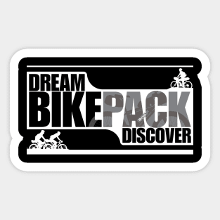 Dream Bikepack Discover Grey on Dark Color Sticker